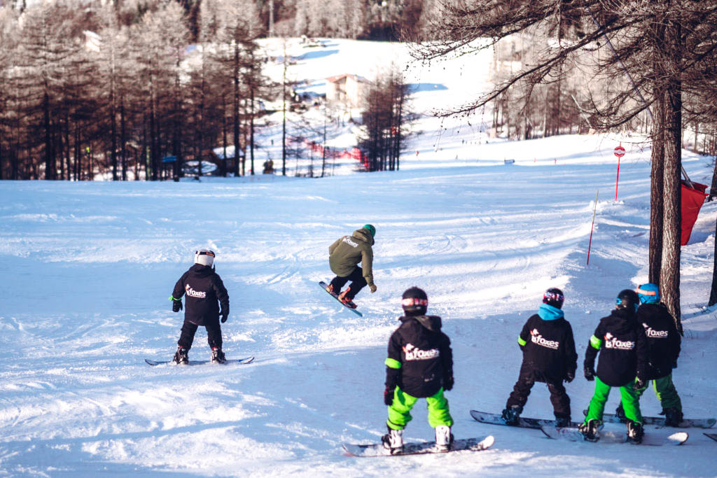 Lezioni e corsi di snowboard per bambini a Bardonecchia